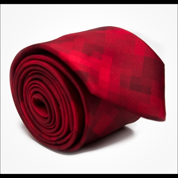 New set of 2 Ties Red Pixel & Mustard Pixel - Picture 3 of 10